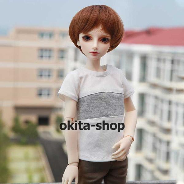 bjd 1/4 球体関節人形 bjdドール 人形 ドール dolls 人形ベッド+ドールボディ可動ボディ ドール本体 日焼肌色ヌード人形 顔メイクあり_2