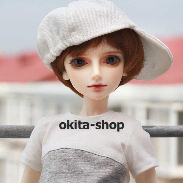 bjd 1/4 球体関節人形 bjdドール 人形 ドール dolls 人形ベッド+ドールボディ可動ボディ ドール本体 日焼肌色ヌード人形 顔メイクあり_4