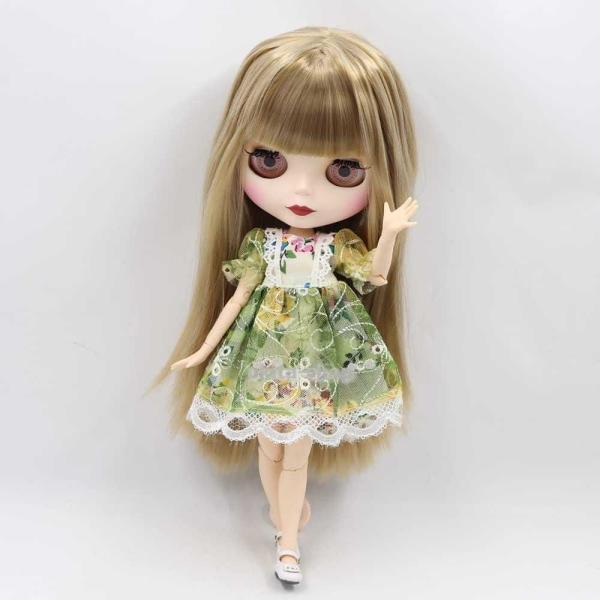 アイシー1/6 bjdドールbl9031，ゴールドヘア，ホワイト/ダークスキンヌード，パーソナライズされたマットフェイス_4