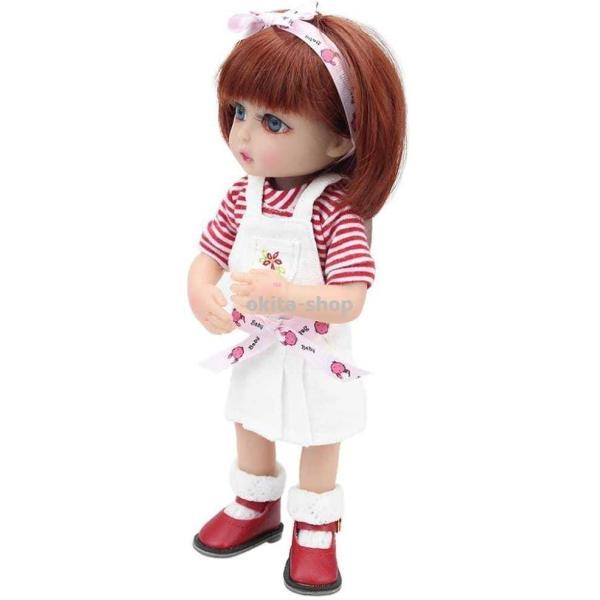 、25Cmミニスウィートガール人形幼児赤ちゃん人形フルハンドメイドフルビニール赤ちゃんおもちゃベストガールズギフトDiy Bjd人形1214（色：女の子）_1
