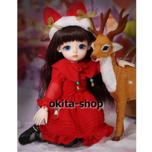 BJDドール 球体関節人形 1／6 人形本体 ヘッド+ボディ+眼球+服装+ウィッグ＋メイク フルセット D 顔メイクあり_2