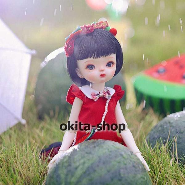 BJDドール 球体関節人形 1／6 人形本体 ヘッド+ボディ+眼球+服装+ウィッグ＋メイク フルセット A 顔メイクあり_1