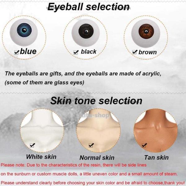 BJD人形、1/6 SD人形30.5 cm / 12インチ15ボールジョイント人形DIYおもちゃ、の服靴ウィッグメイク、女の子のための最高の贈り物，白い skin，茶色の眼球_5