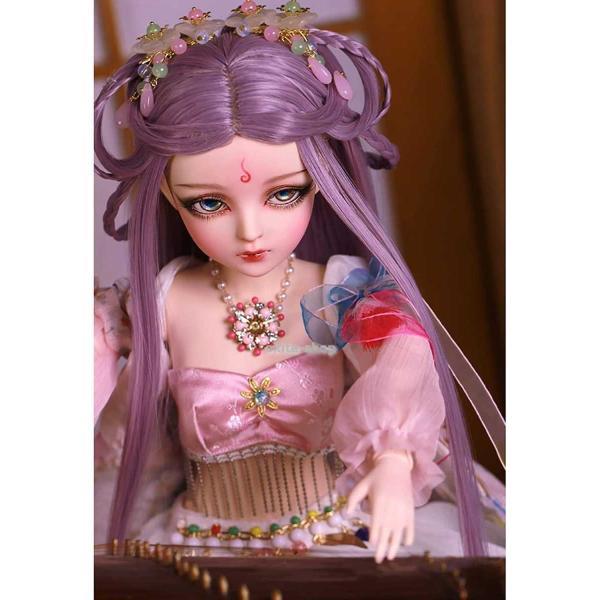 球体関節人形 1/3 BJD ドール本体 中国風 BJDドール 漢服セット ギフト 塗装済み可動フィギュア 18球形ジョイント人形 女の子への最高のプレゼント_2