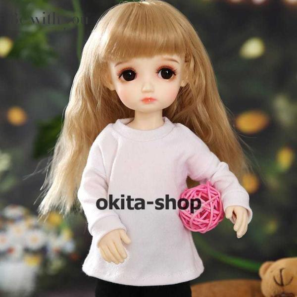 bjd 1/6 球体関節人形 bjdドール 人形 ドール dolls 人形ベッド+ドールボディ可動ボディ ドール本体 美白肌色ヌード人形 顔メイクあり_3