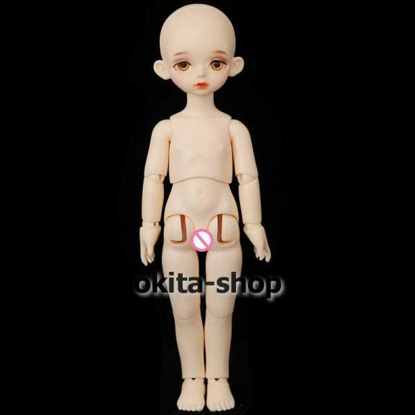 BJDドール 球体関節人形 1／6 人形本体 ヘッド+ボディ+眼球+服装+ウィッグ＋メイク フルセット in NS 顔メイクあり_3