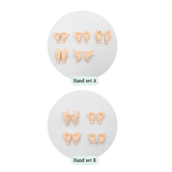 関節ボディホワイト、フレッシュ、タン、ブラック、スーパーブラックスキン1/6 bjd用のアイシーハンドセット（超 黒 |  | 02