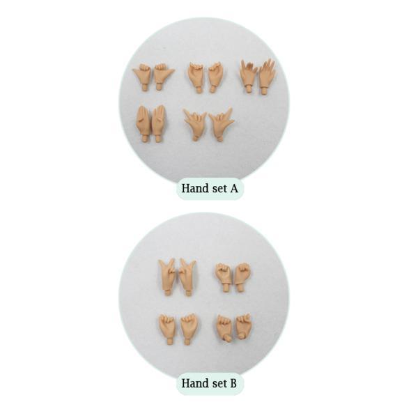 関節ボディホワイト、フレッシュ、タン、ブラック、スーパーブラックスキン1/6 bjd用のアイシーハンドセット（超 黒 |  | 04