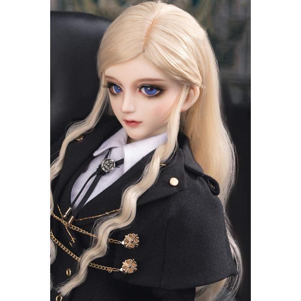 1/3 BJD人形フル軍服少年少女24インチSD人形、ヘアジョイント付きボールジョイント顔メイクギフトコレクション装飾ファッション手作り人形_4