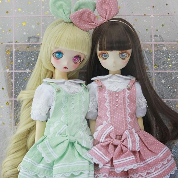 1/6分4分BJD.MDD.YOSD普段着かわいい洋服蝶がキュッキュッと優しい女の子スーツ_1
