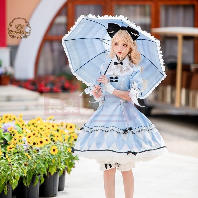 QL卿霊版ロリータ二次元【アリス】甘い学生かわいい少女OPワンピース 