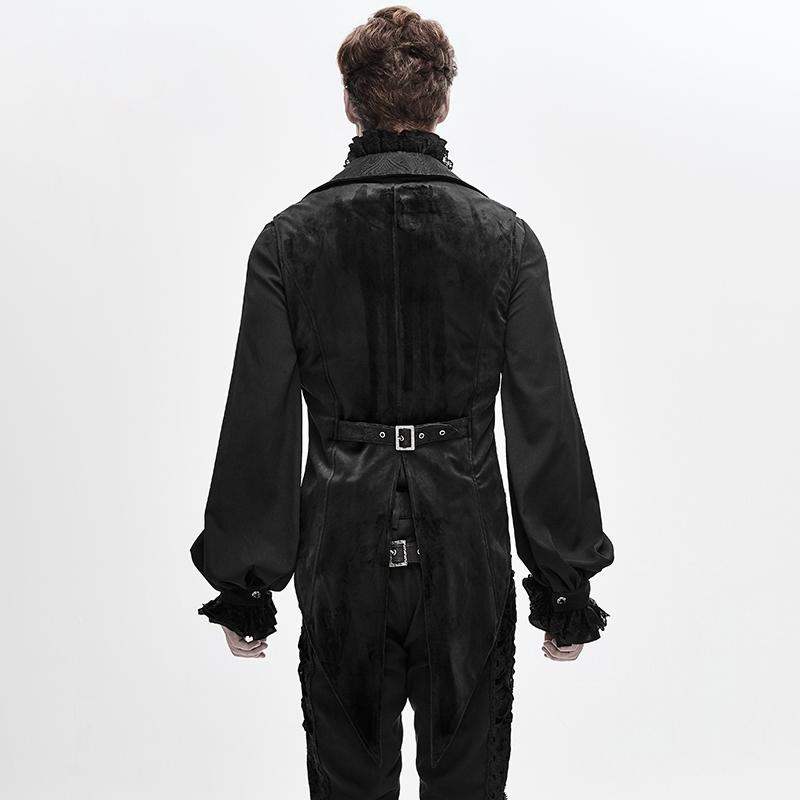 ゴシックGOTHIC男装中国風刺繍ベストスーツ裏地青年春と秋のコートバインダードレス_3