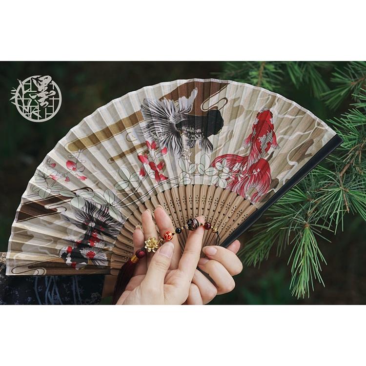 作家物　古染付写半開扇向付 新道工房 染付半開扇小向付