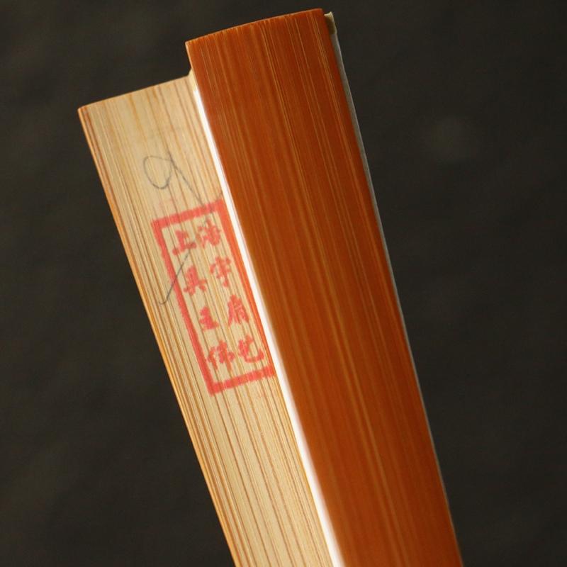 最新 浙派の名家王偉純が三合青魚尾頭型老玉竹折扇竹扇扇扇骨を手作り 【KUE1509061070】(52907円)