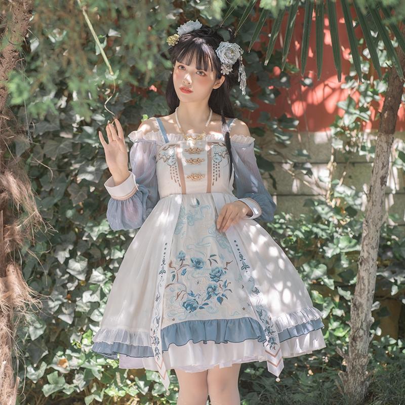 雲上城jskセットWPオリジナルデザイン×刺繍音斎重工刺繍中華風ロリータ 