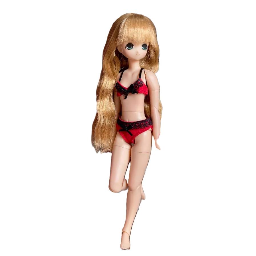 Azone/アイシー 1/6 ob22 ob24, ドール衣装 年越し用 真っ赤レース入り