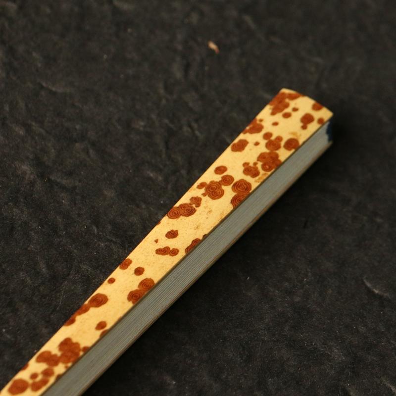 浙派精工作り天然老雲湘妃竹扇文玩竹折扇骨 