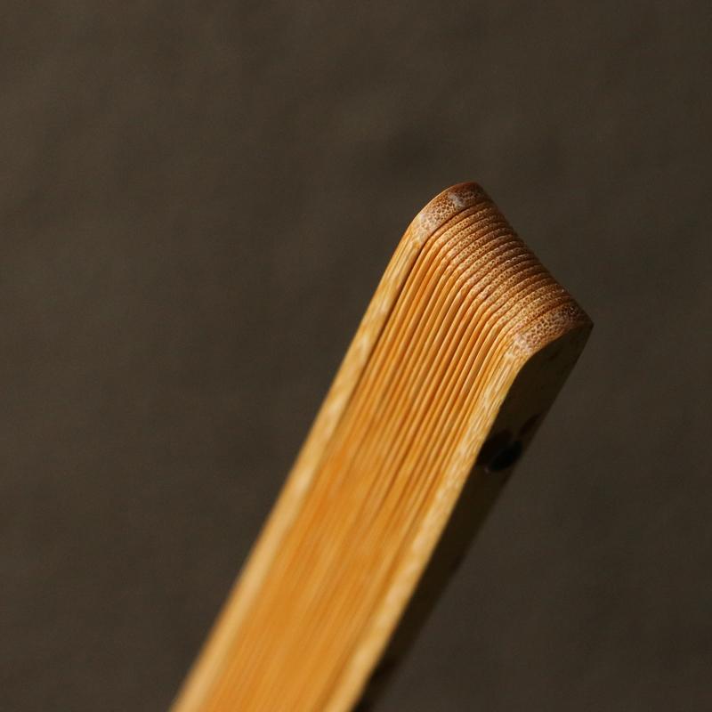 浙派精工作り天然老雲湘妃竹扇文玩竹折扇骨 