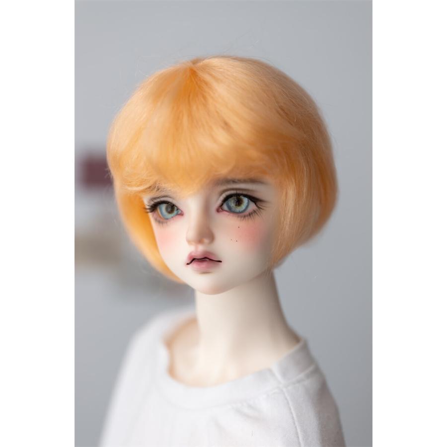 【カルカ星】bjdウィッグフェイク3分ポニー海毛ショートボブ_2