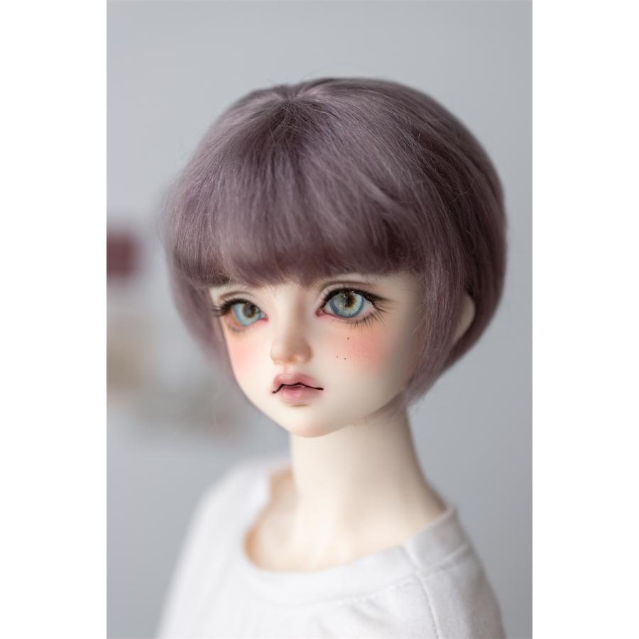 【カルカ星】bjdウィッグフェイク3分ポニー海毛ショートボブ_4