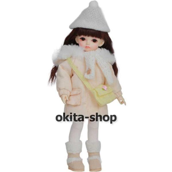 bjd 1/6 球体関節人形 bjdドール 人形 ドール dolls 人形ベッド+ドールボディ可動ボディ ドール本体 美白肌色ヌード人形 顔メイクあり_4