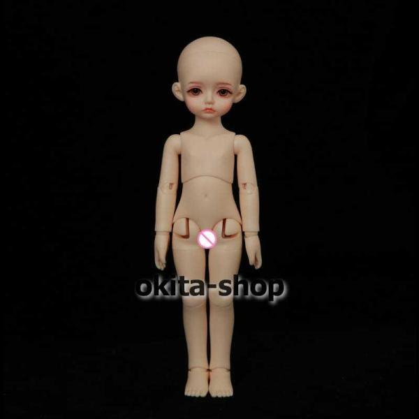 bjd 1/6 球体関節人形 bjdドール 人形 ドール dolls 人形ベッド+ドールボディ可動ボディ ドール本体 美白肌色ヌード人形 顔メイクあり_5