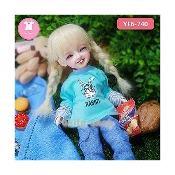 ドール用 Bjd 球体関節人形 可愛いドール服 体と体のドレスレモン美しい人形の衣装アクセサリーdoll 1/6_1