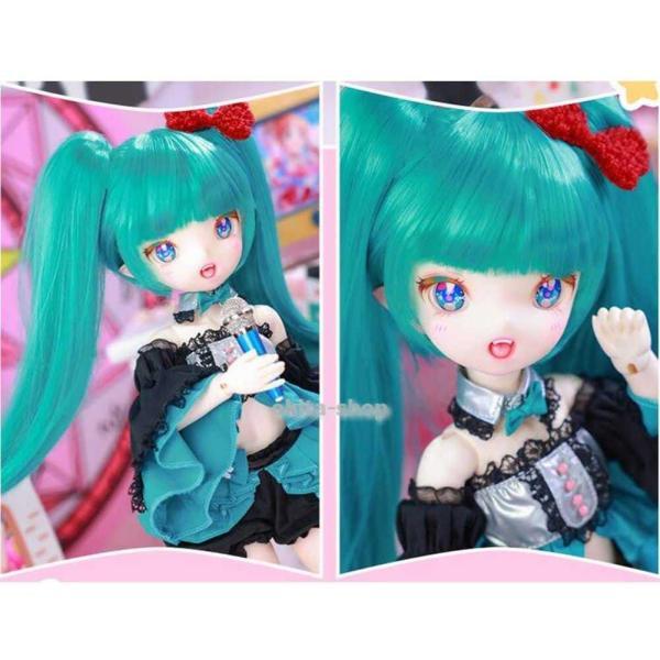1/4 BJD人形かわいい女の子コスプレSD人形42.5cm球体関節人形服セットウィッグシューズアクセサリー、ベストバースデーサプライズギフト，グリーン_3