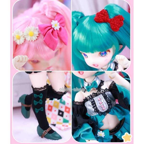 1/4 BJD人形かわいい女の子コスプレSD人形42.5cm球体関節人形服セットウィッグシューズアクセサリー、ベストバースデーサプライズギフト，グリーン_6