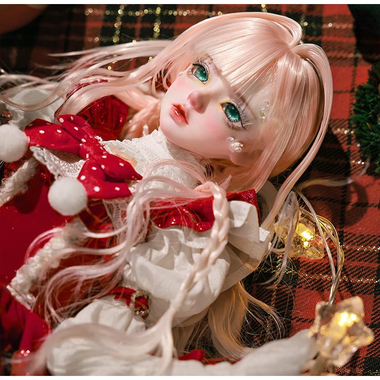 BJD SD DD 1/4 球体関節人形 本体 デリア ガールドール クリスマス風