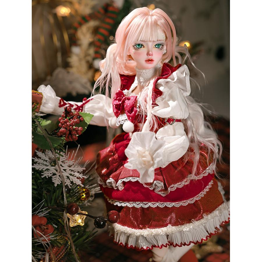 AA08  bjd 1/4 ドール本体　Sue　球体関節人形 ハンドメイド BJD SD DD 1/4 球体関節人形 本体 デリア ガールドール クリスマス風