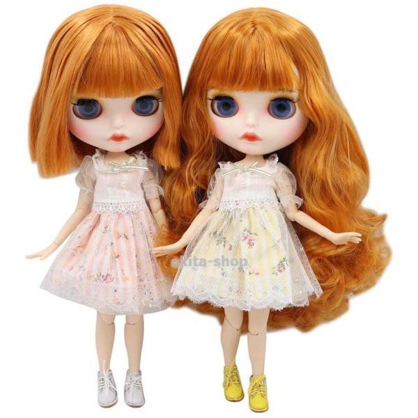 アイシー1/6 bjd人形BL0145 orangeと白スキンヌード共同体カスタマイズマット面_1