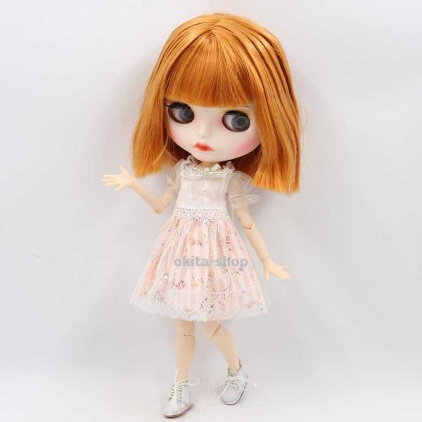 アイシー1/6 bjd人形BL0145 orangeと白スキンヌード共同体カスタマイズマット面_2