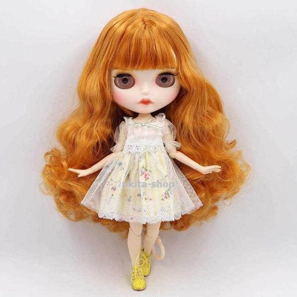 アイシー1/6 bjd人形BL0145 orangeと白スキンヌード共同体カスタマイズマット面_5