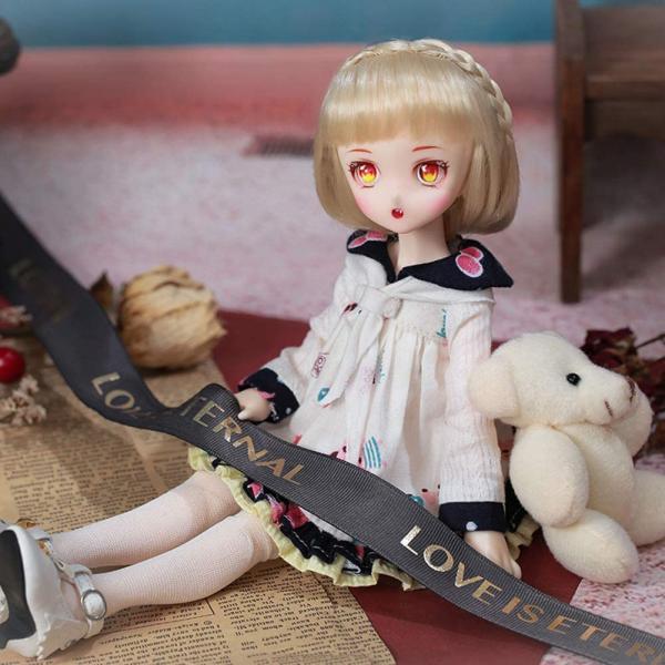 1 / 6BJD人形29.5cmカスタムメイドSD人形ドレスガールドレスアップ外国人形すべて服ソックス靴ウィッグヘア顔メイク_1