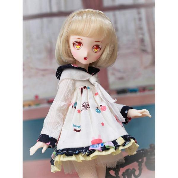 1 / 6BJD人形29.5cmカスタムメイドSD人形ドレスガールドレスアップ外国人形すべて服ソックス靴ウィッグヘア顔メイク_3