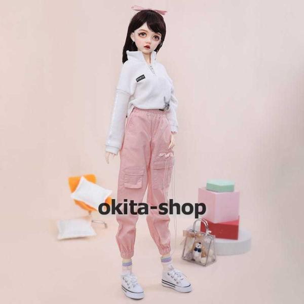 BJDドール 球体関節人形 1／3 人形本体 ヘッド+ボディ+眼球+服装+ウィッグ＋メイク フルセット C 顔メイクあり_3