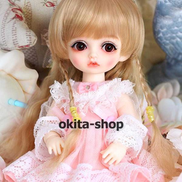 BJDドール 球体関節人形 1／8 人形本体 ヘッド+ボディ+眼球+服装+ウィッグ＋メイク フルセット 顔メイクあり_2