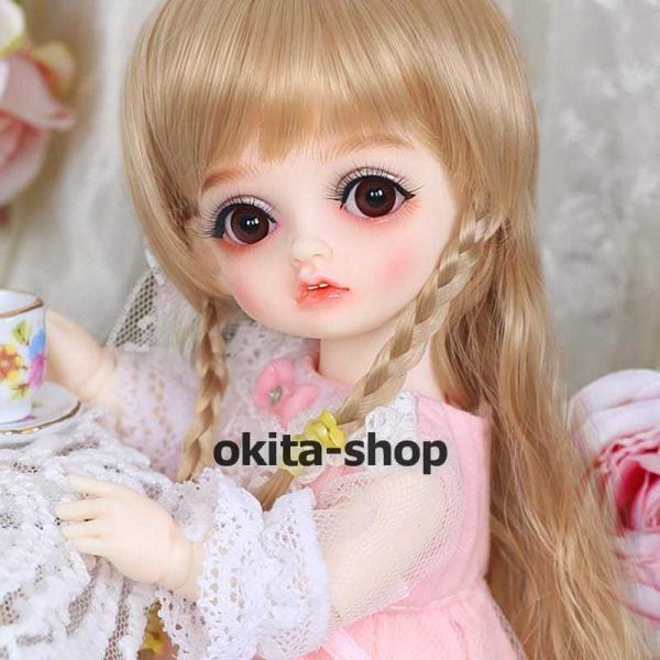 BJDドール 球体関節人形 1／8 人形本体 ヘッド+ボディ+眼球+服装+ウィッグ＋メイク フルセット 顔メイクあり_3