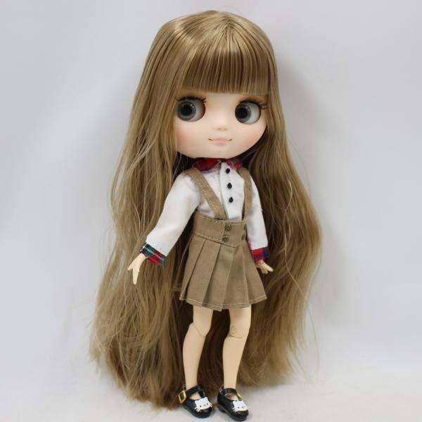 アイシーミディドールシリーズno.ブラウンヘアマットフェイス 1/8 bjd（写真のように_1