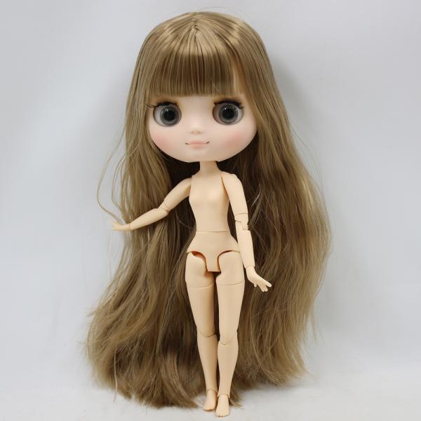 アイシーミディドールシリーズno.ブラウンヘアマットフェイス 1/8 bjd（写真のように_3
