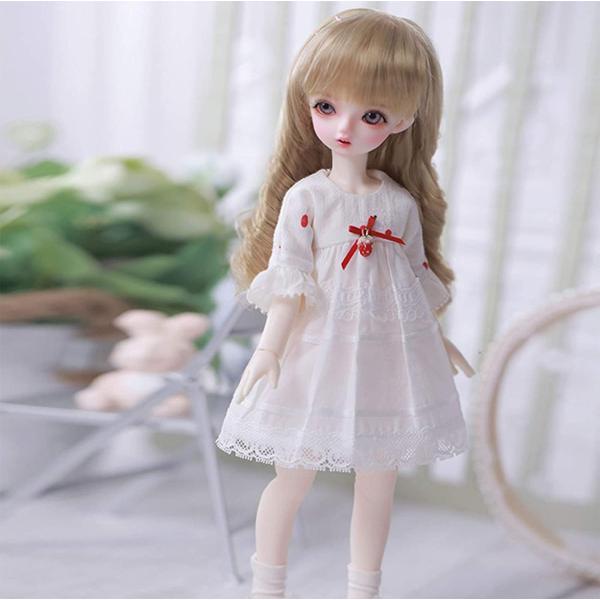 BJD人形、1 / 6SD人形10インチ15球体関節人形フル服靴ウィッグ顔メイク_3