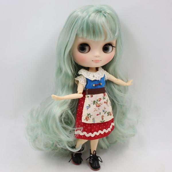 middieアイシー人形シリーズBL1147/1049 グリーンミックスグレー前髪とマット面 1/8 bjd（ヌード関節人形_2