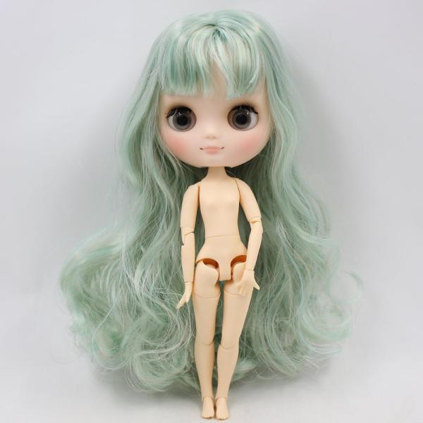 middieアイシー人形シリーズBL1147/1049 グリーンミックスグレー前髪とマット面 1/8 bjd（ヌード関節人形_3
