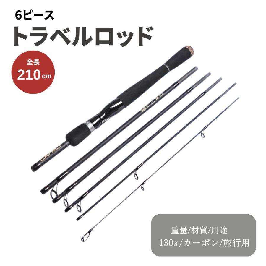 6ピース構造で持ち運びラクラク。スピニング＆ベイト両対応の万能パックロッド。旅行やアウトドアでも本格フィッシングが楽しめる。＆スピー_2