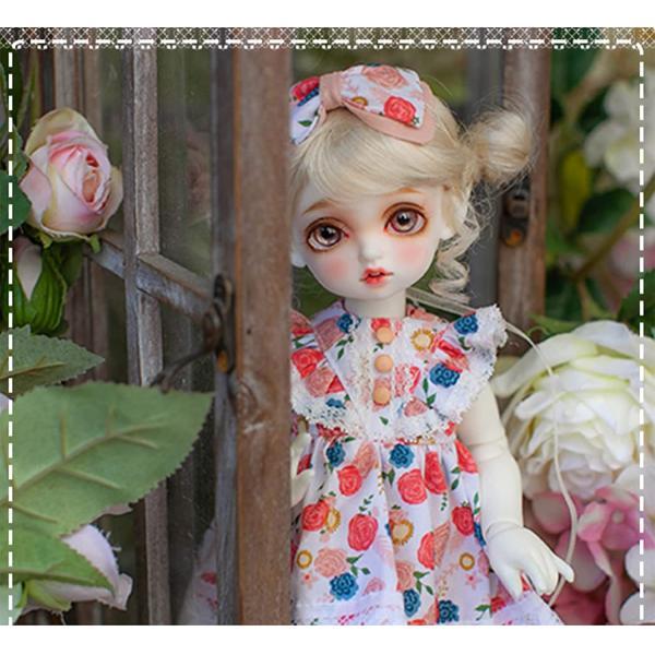 BJD球体関節人形27CMプリンセスドレスアップチェンジ顔メイク、フル服を着た可動ジョイント靴ウィッグ顔メイク、へ最高ギフト、3Dリアルアイズ_4