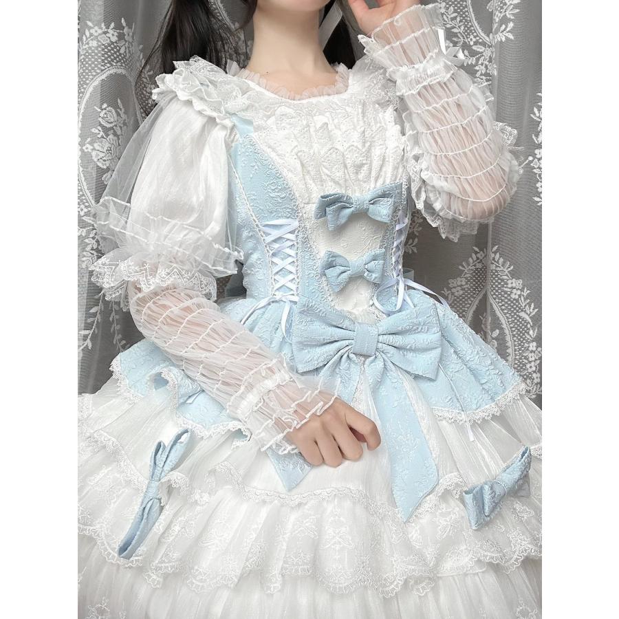 ロリータ ブラウス 長袖 2色 lolita blouse ロリィタ オリジナル