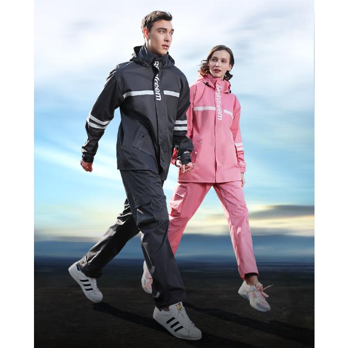 レインコート 男女兼用 レインウェア おしゃれ レインスーツ 雨合羽 上下セット 防水性優 軽量 通勤 通学 自転車 バイク 釣り 農作業に対応 Cl 長楽ストア 通販 Yahoo ショッピング