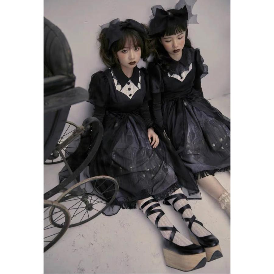 OP 暗黒ロリータ ドレス OPのみ。 長袖ワンピース_2