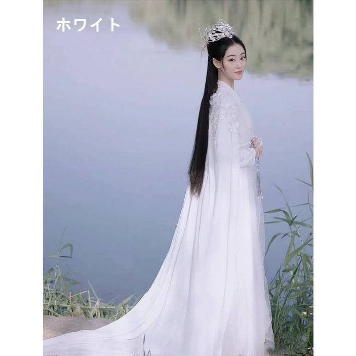 服女性白神少女古代衣装スーパー妖精エレガントな古典的なダンスのパフォーマンス衣装古代スタイルのドレススーツ_10